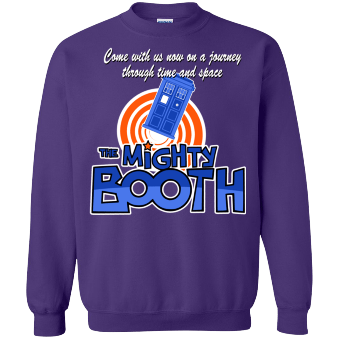 Sweatshirts Purple / Small Mighty Booth Crewneck Sweatshirt