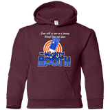 Sweatshirts Maroon / YS Mighty Booth Youth Hoodie