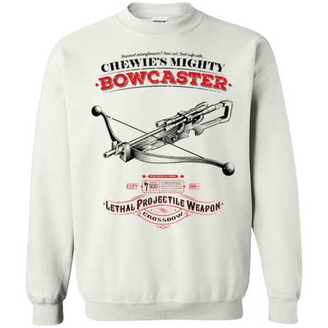 Sweatshirts White / Small Mighty Bowcaster Crewneck Sweatshirt
