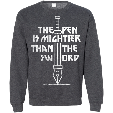 Sweatshirts Dark Heather / S Mighty Pen Crewneck Sweatshirt