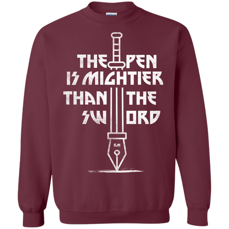 Sweatshirts Maroon / S Mighty Pen Crewneck Sweatshirt