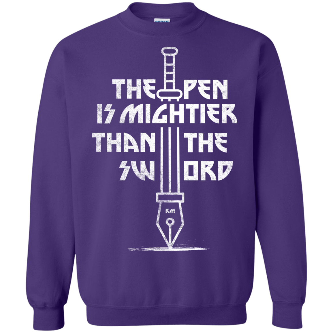 Sweatshirts Purple / S Mighty Pen Crewneck Sweatshirt