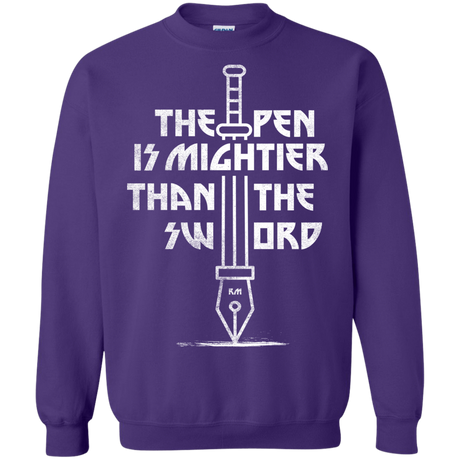 Sweatshirts Purple / S Mighty Pen Crewneck Sweatshirt