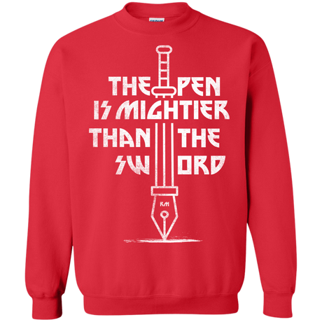 Sweatshirts Red / S Mighty Pen Crewneck Sweatshirt