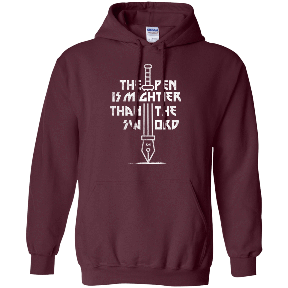 Sweatshirts Maroon / S Mighty Pen Pullover Hoodie