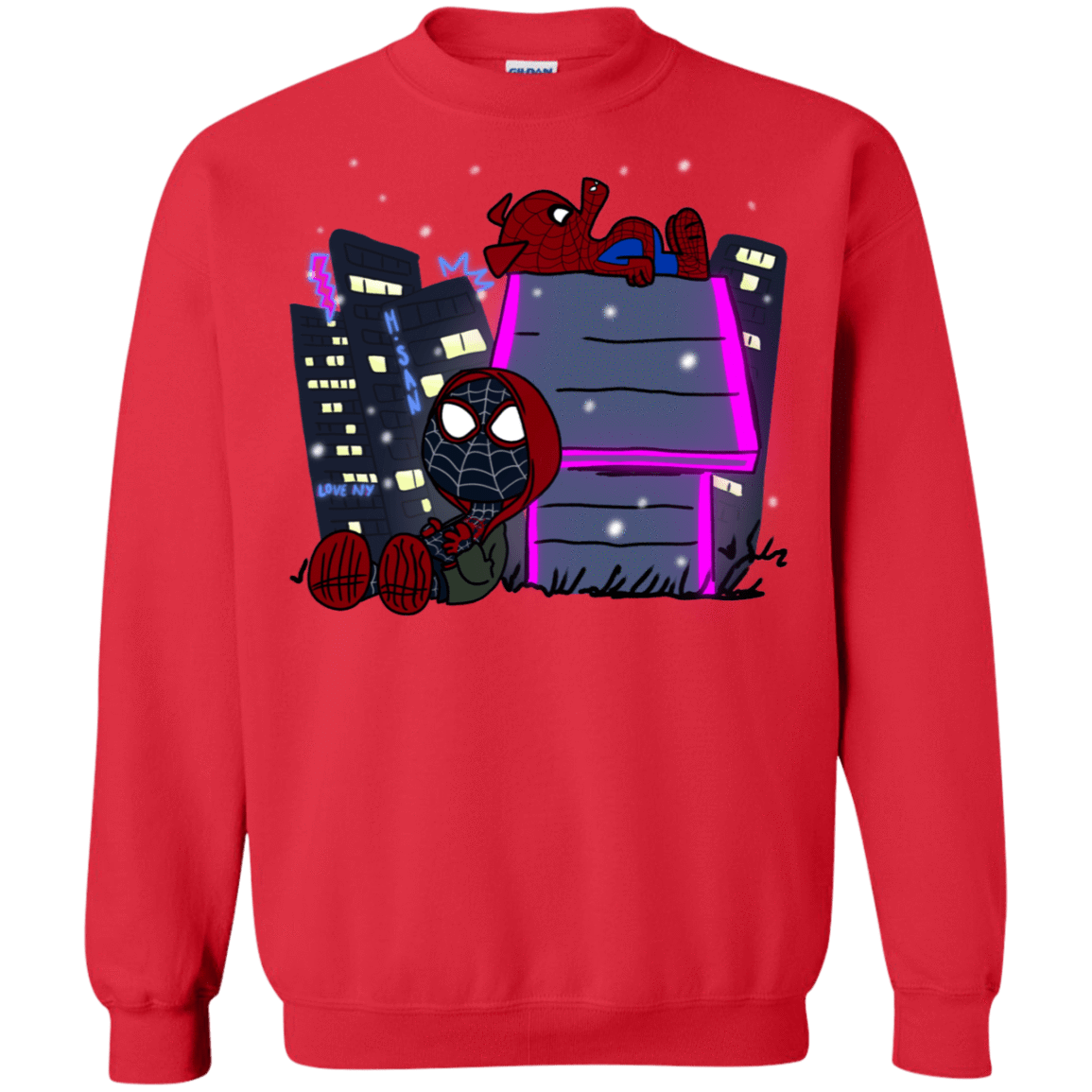 Sweatshirts Red / S Miles and Porker Crewneck Sweatshirt