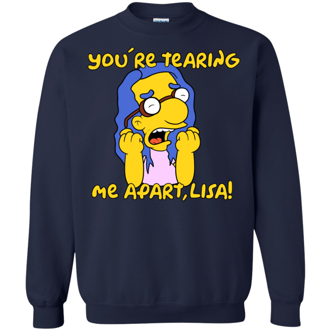 Sweatshirts Navy / S Milhouse Wiseau Crewneck Sweatshirt