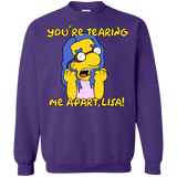 Sweatshirts Purple / S Milhouse Wiseau Crewneck Sweatshirt