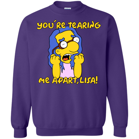 Sweatshirts Purple / S Milhouse Wiseau Crewneck Sweatshirt