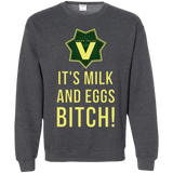 Sweatshirts Dark Heather / Small Milk and Eggs Crewneck Sweatshirt