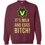 Sweatshirts Maroon / Small Milk and Eggs Crewneck Sweatshirt