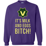 Sweatshirts Purple / Small Milk and Eggs Crewneck Sweatshirt