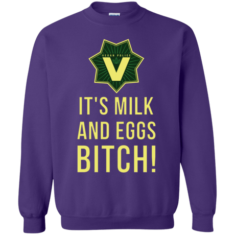Sweatshirts Purple / Small Milk and Eggs Crewneck Sweatshirt