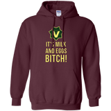 Sweatshirts Maroon / Small Milk and Eggs Pullover Hoodie