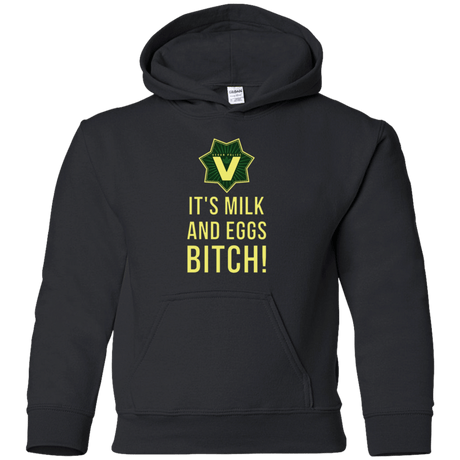 Sweatshirts Black / YS Milk and Eggs Youth Hoodie