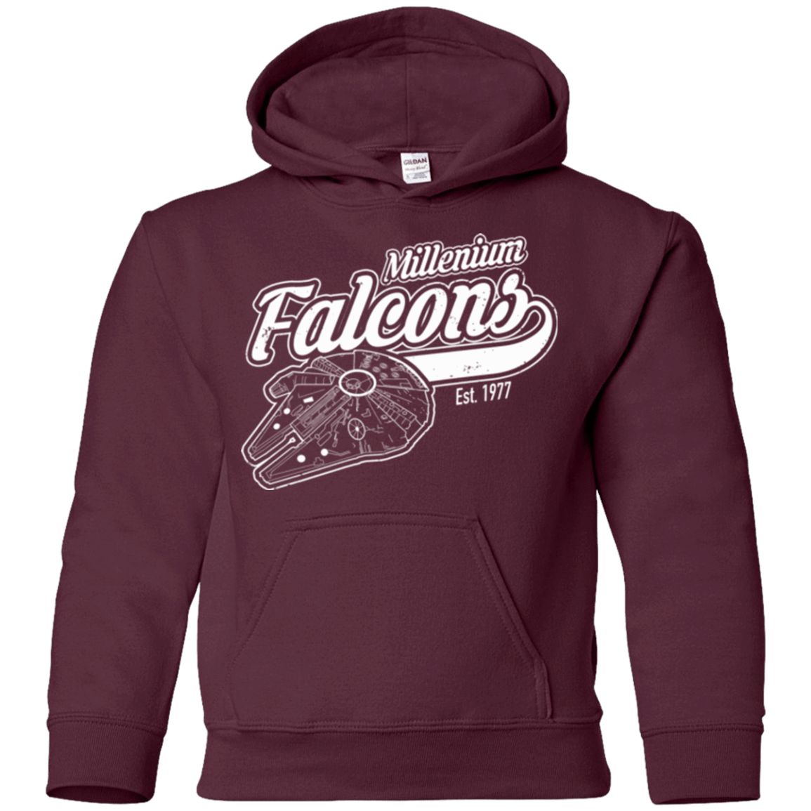 Sweatshirts Maroon / YS Millenium falcons Youth Hoodie