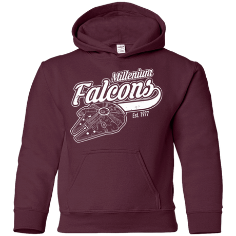 Sweatshirts Maroon / YS Millenium falcons Youth Hoodie