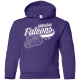 Sweatshirts Purple / YS Millenium falcons Youth Hoodie