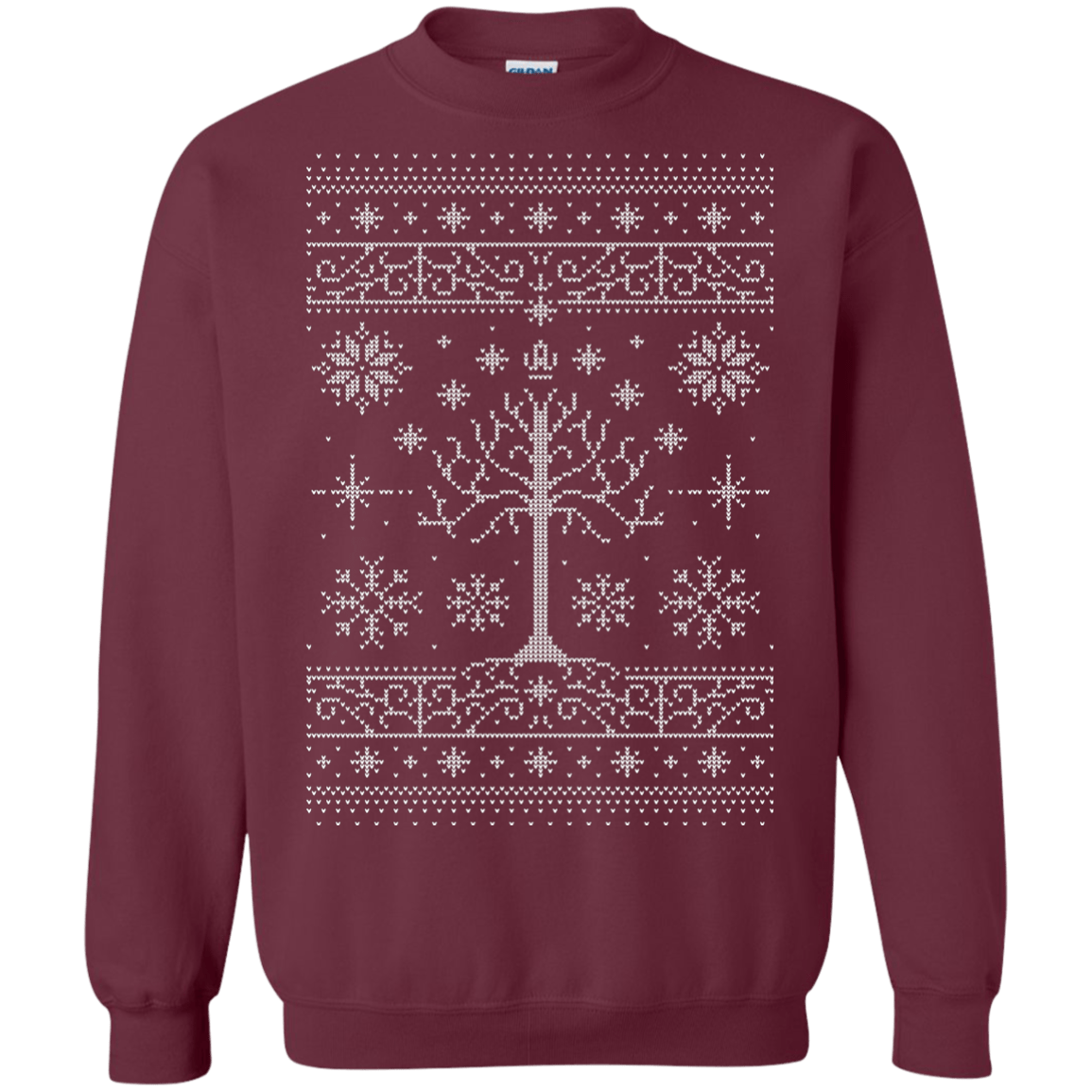 Sweatshirts Maroon / Small Minas Christmas Crewneck Sweatshirt