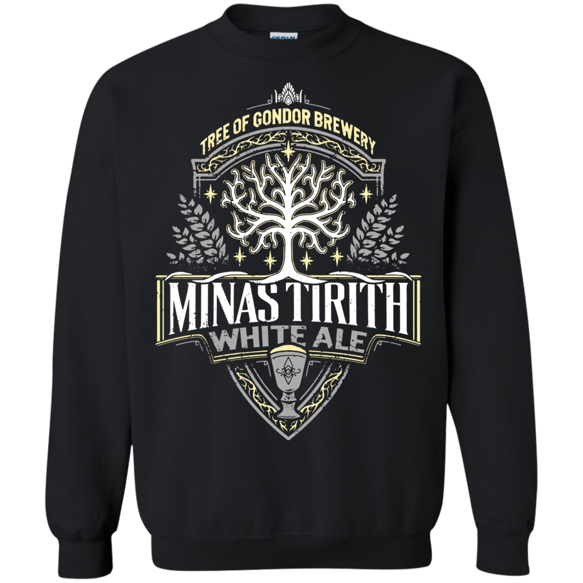 Sweatshirts Black / S Minas Tirith Crewneck Sweatshirt