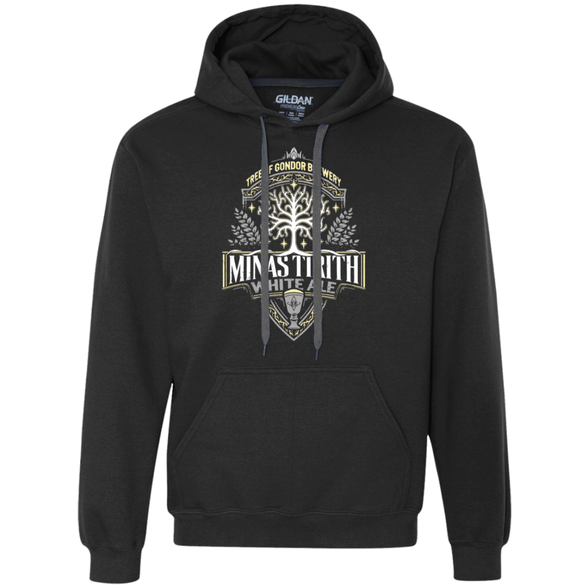 Sweatshirts Black / S Minas Tirith Premium Fleece Hoodie