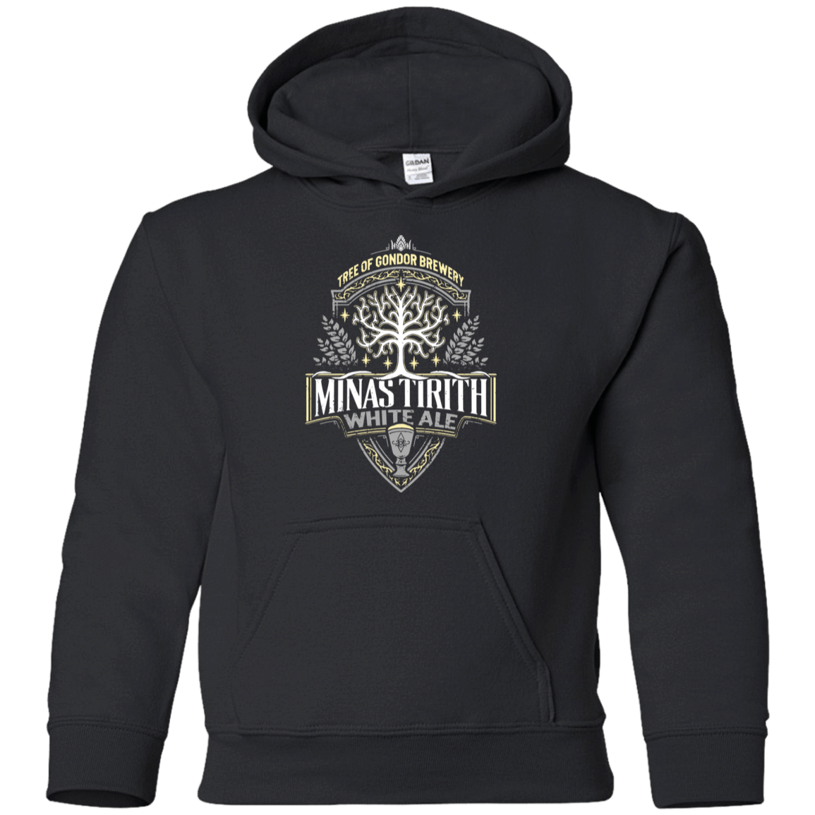 Sweatshirts Black / YS Minas Tirith Youth Hoodie