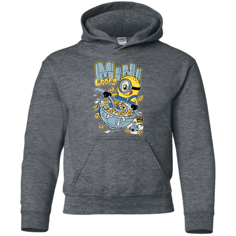 Sweatshirts Dark Heather / YS Mini Loops Youth Hoodie