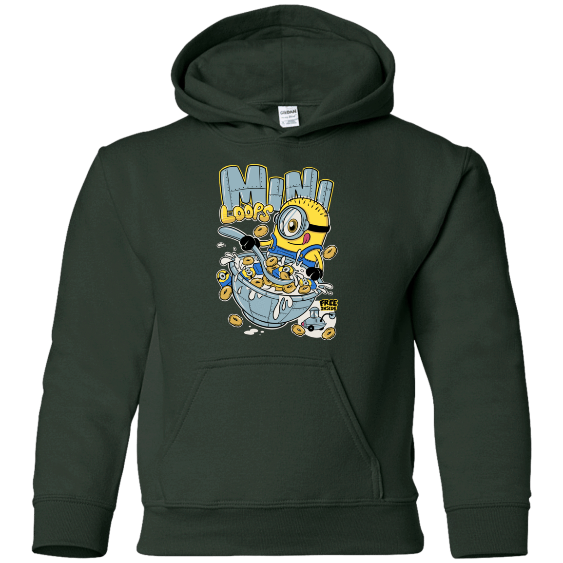 Sweatshirts Forest Green / YS Mini Loops Youth Hoodie