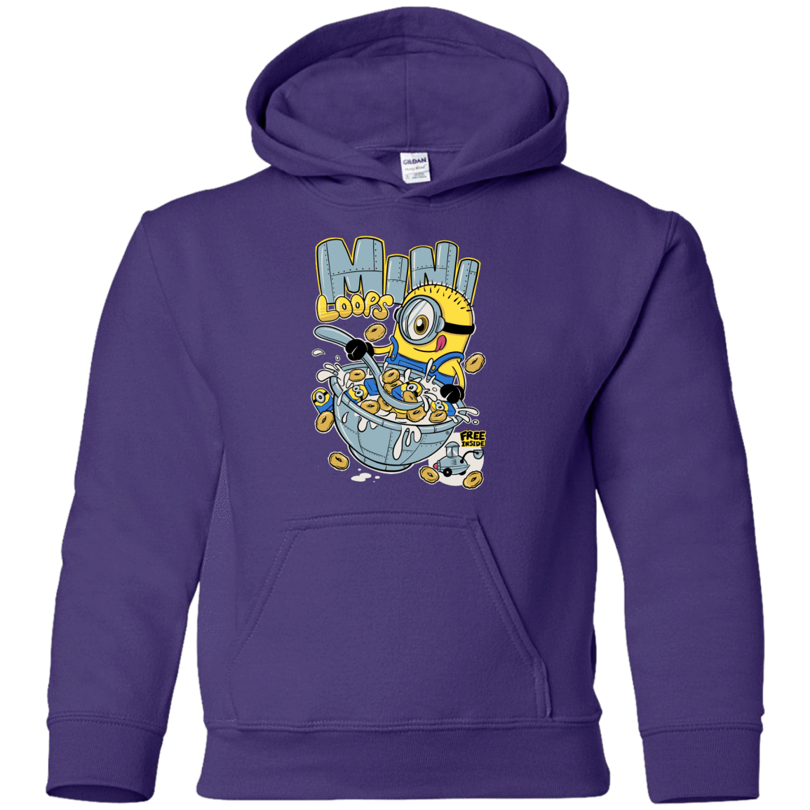 Sweatshirts Purple / YS Mini Loops Youth Hoodie