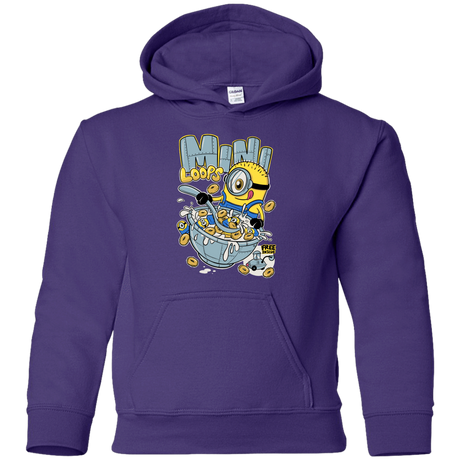 Sweatshirts Purple / YS Mini Loops Youth Hoodie