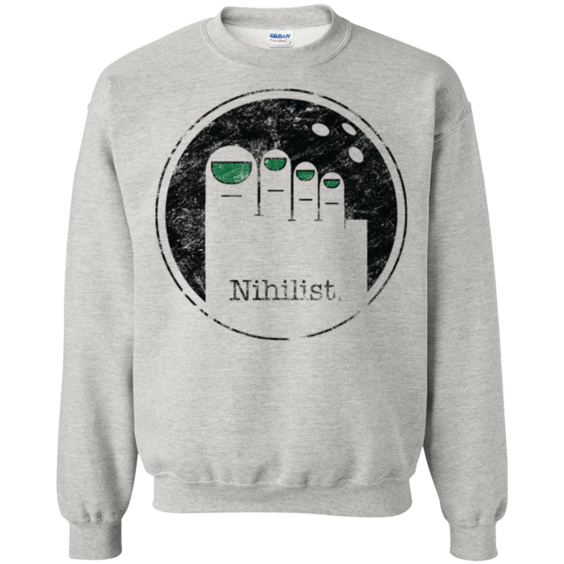 Sweatshirts Ash / Small Minimalist Nihilist Crewneck Sweatshirt