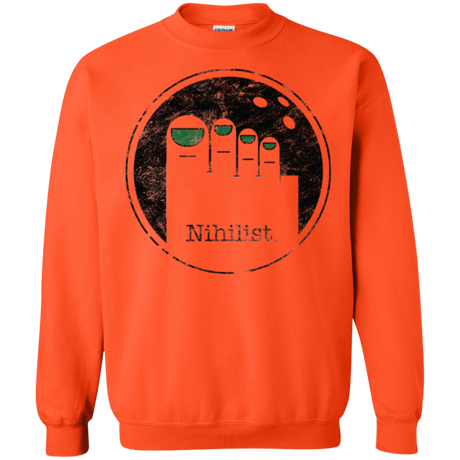 Sweatshirts Orange / Small Minimalist Nihilist Crewneck Sweatshirt