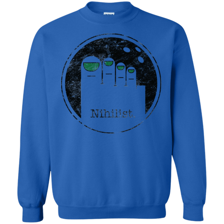 Sweatshirts Royal / Small Minimalist Nihilist Crewneck Sweatshirt