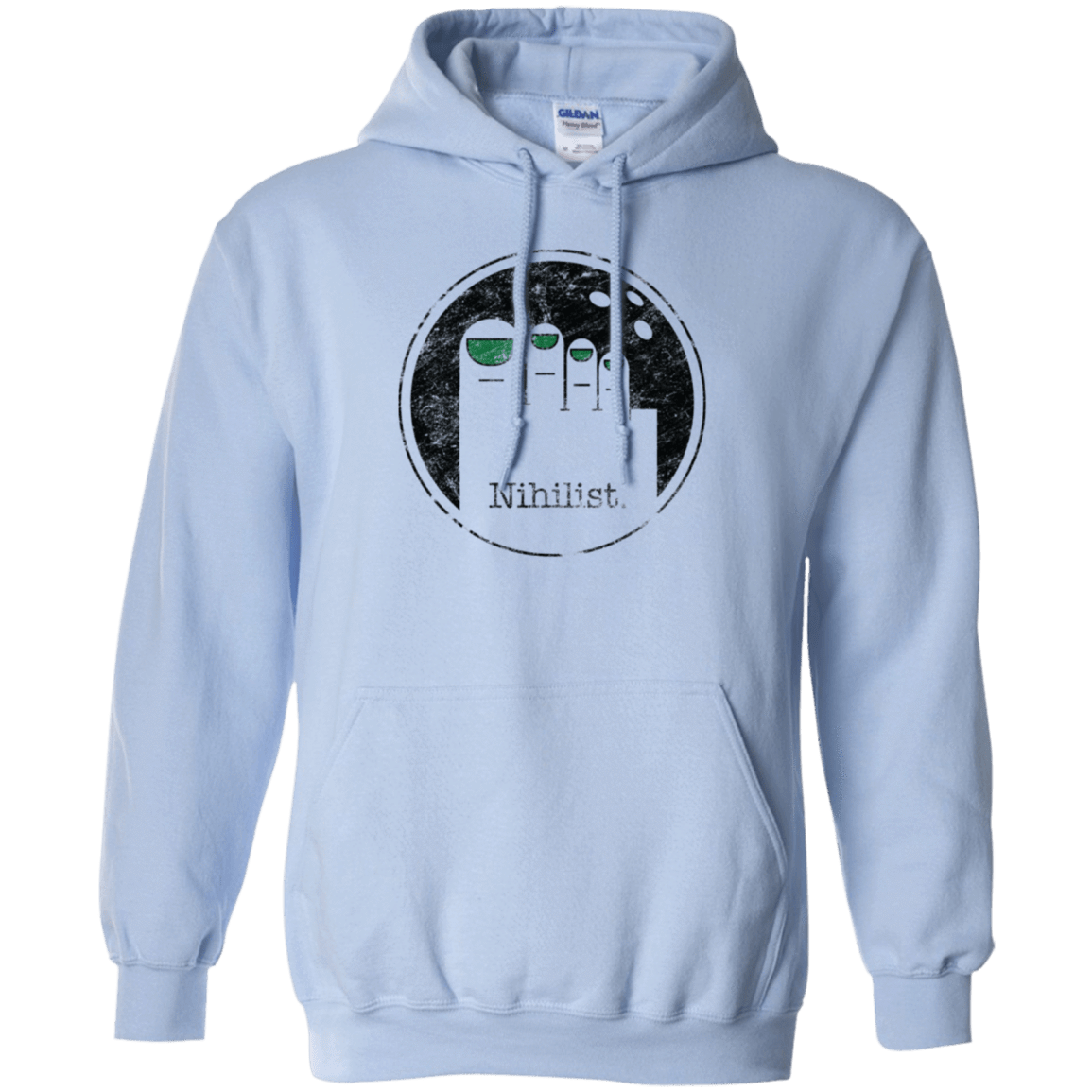 Sweatshirts Light Blue / Small Minimalist Nihilist Pullover Hoodie