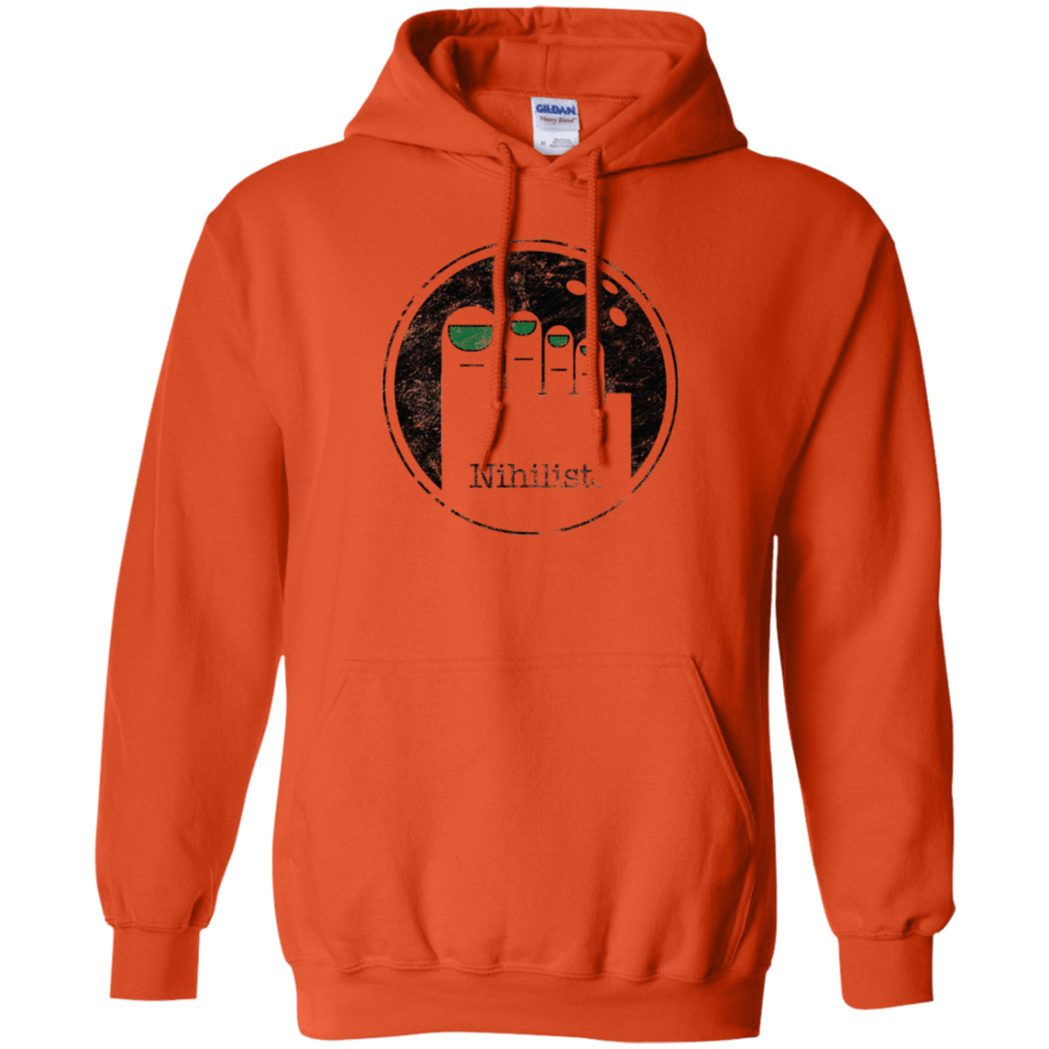Sweatshirts Orange / Small Minimalist Nihilist Pullover Hoodie