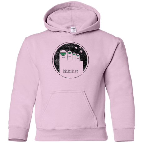 Sweatshirts Light Pink / YS Minimalist Nihilist Youth Hoodie