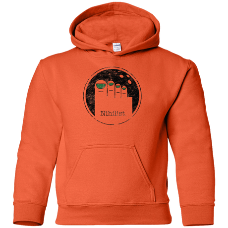 Sweatshirts Orange / YS Minimalist Nihilist Youth Hoodie
