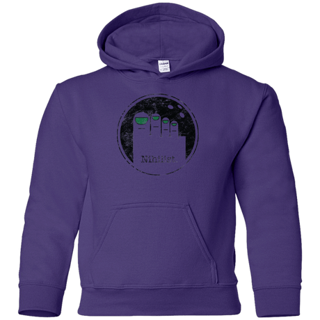 Sweatshirts Purple / YS Minimalist Nihilist Youth Hoodie