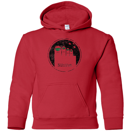 Sweatshirts Red / YS Minimalist Nihilist Youth Hoodie
