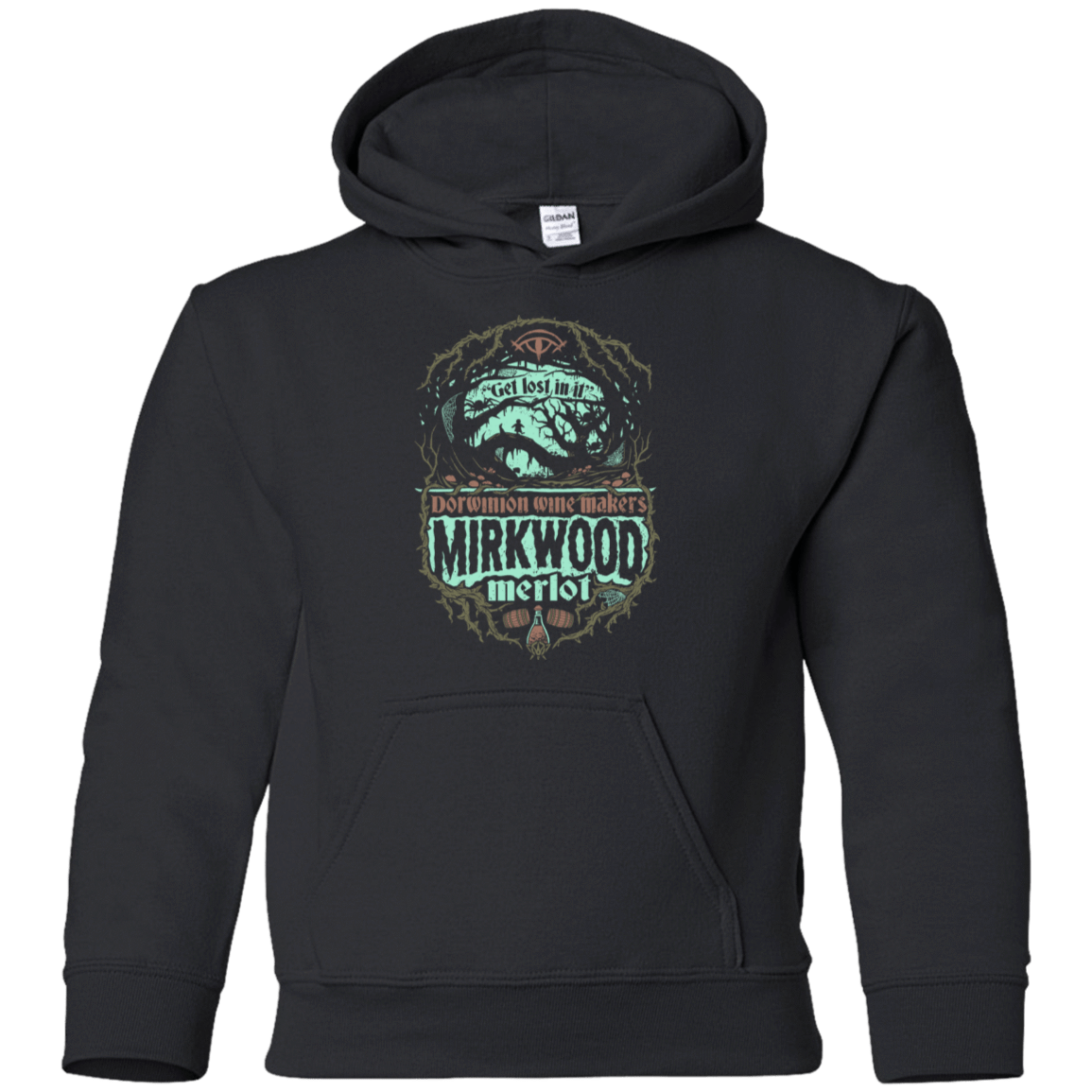 Sweatshirts Black / YS Mirkwood Merlot Youth Hoodie