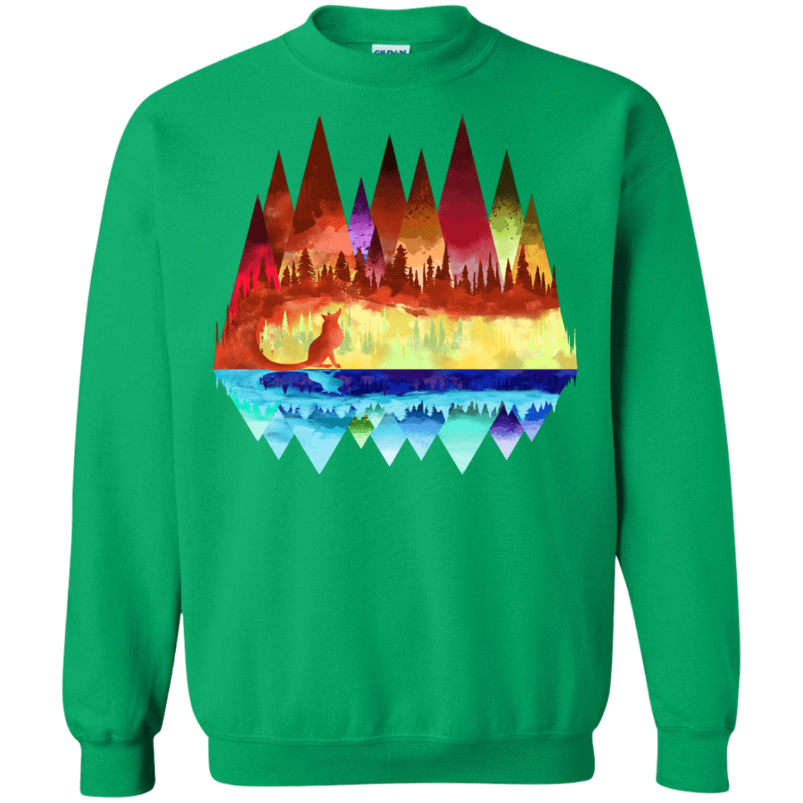 Sweatshirts Irish Green / S Mirrored Range Crewneck Sweatshirt