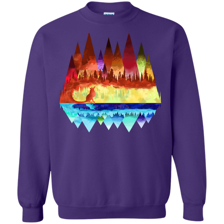 Sweatshirts Purple / S Mirrored Range Crewneck Sweatshirt