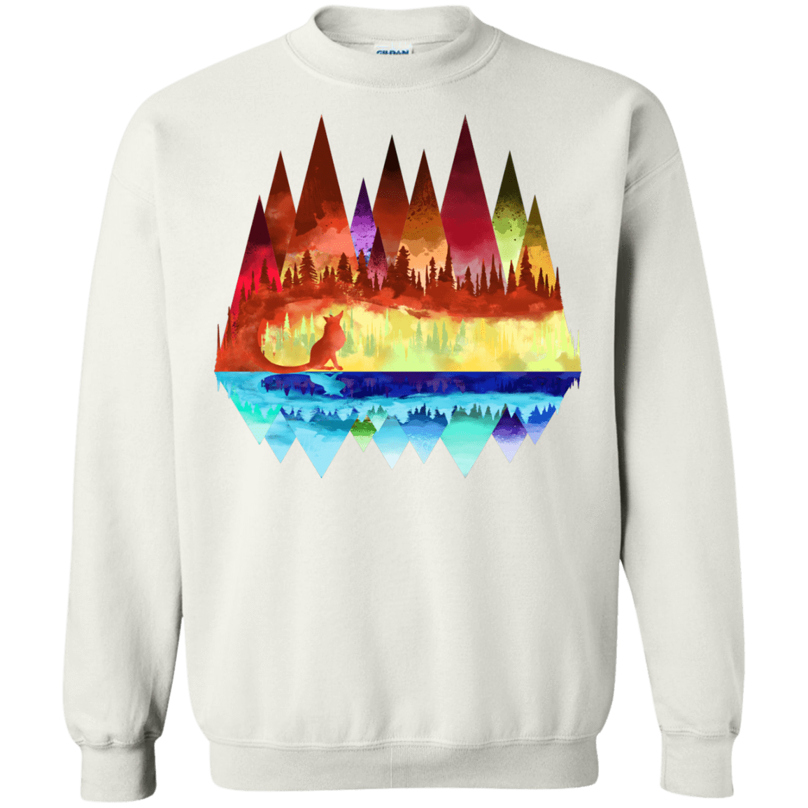 Sweatshirts White / S Mirrored Range Crewneck Sweatshirt