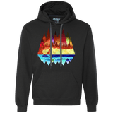 Sweatshirts Black / S Mirrored Range Premium Fleece Hoodie