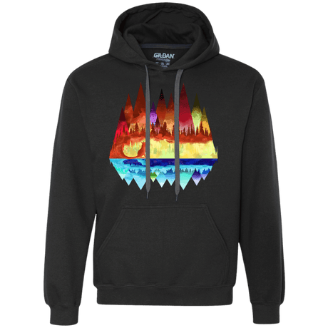 Sweatshirts Black / S Mirrored Range Premium Fleece Hoodie
