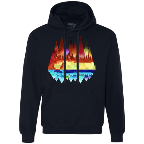 Sweatshirts Navy / S Mirrored Range Premium Fleece Hoodie