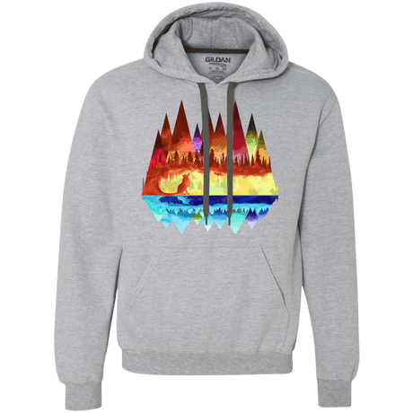 Sweatshirts Sport Grey / S Mirrored Range Premium Fleece Hoodie