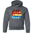 Sweatshirts Dark Heather / YS Mirrored Range Youth Hoodie