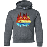 Sweatshirts Dark Heather / YS Mirrored Range Youth Hoodie