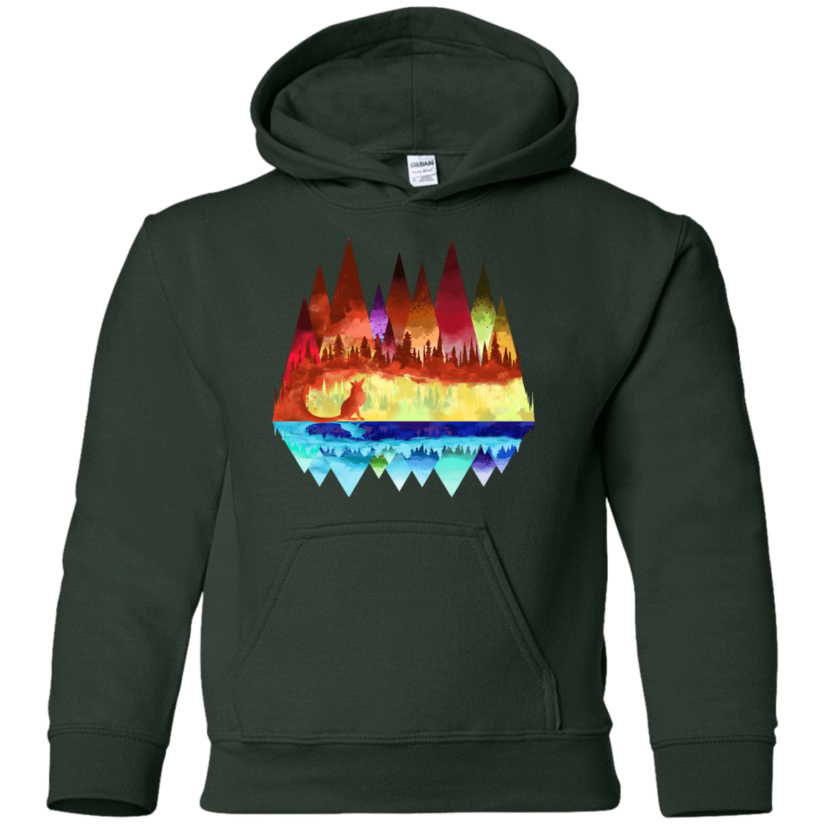Sweatshirts Forest Green / YS Mirrored Range Youth Hoodie
